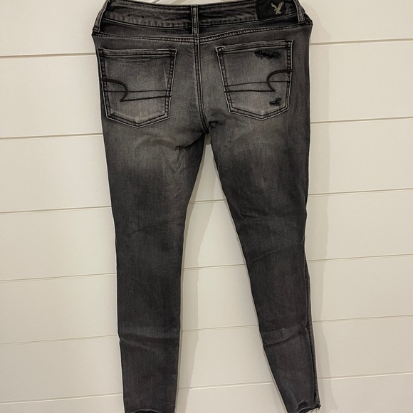 American Eagle Black Ripped Jeans - Picture 2 of 3